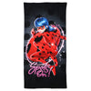 Miraculous Ladybug Strandtuch Badetuch 70x140 cm 100% Baumwolle