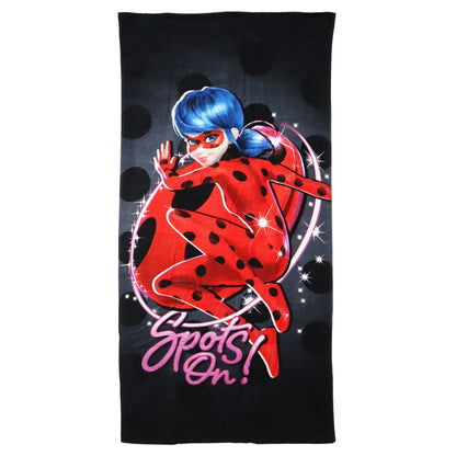 Miraculous Ladybug Strandtuch Badetuch 70x140 cm 100% Baumwolle - WS-Trend.de Kinder XL