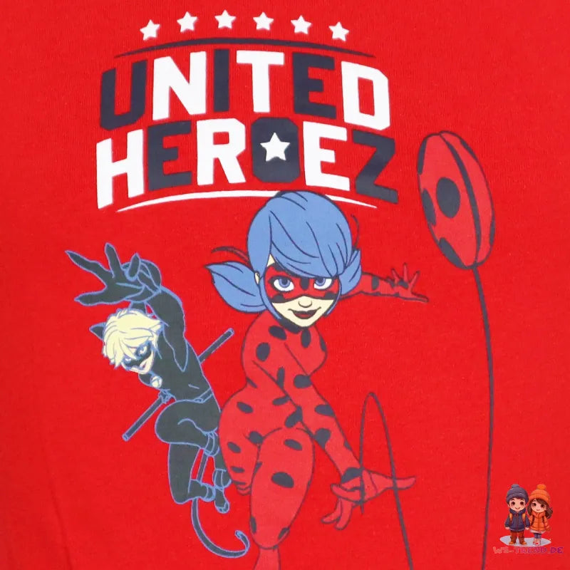 Miraculous Ladybug Cat Noir Mädchen Kinder T-Shirt Shirt - WS-Trend.de Baumwolle 104-128