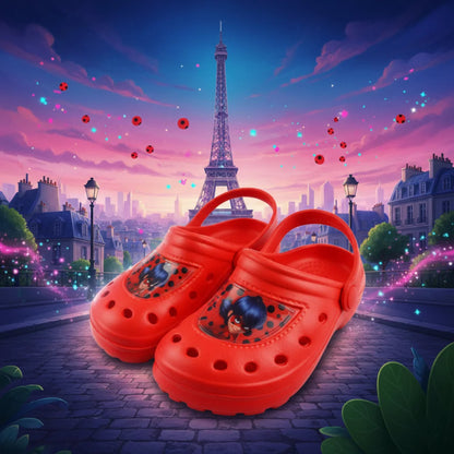 Miraculous Ladybug - Kinder Clogs - WS-Trend.de Mädchen Badeschuhe Hausschuhe Sandalen 24-31