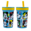 Disney Mickey Maus Kinder Trinkbecher Becher integriertem Halm 465 ml