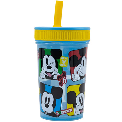 Disney Mickey Maus Kinder Trinkbecher Becher integriertem Halm 465 ml - WS-Trend.de
