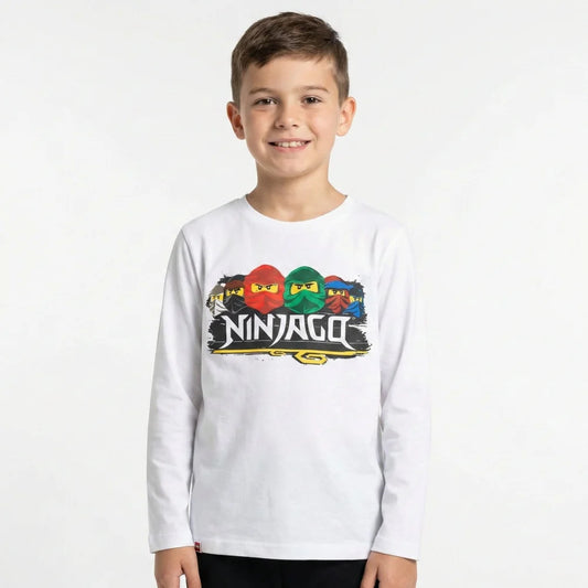 LEGO® Ninjago Kinder langarm Shirt - WS-Trend.de Nijago Kai Jay Zane Jungen Gr. 98-128 Baumwolle