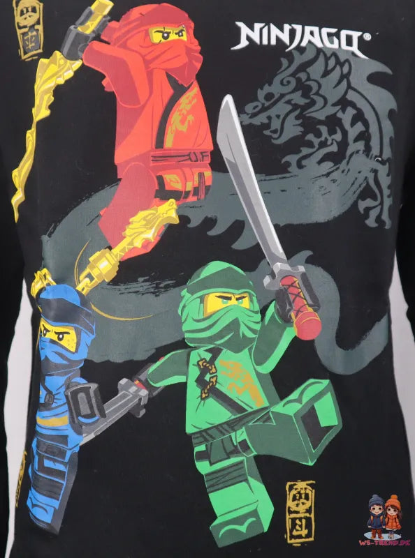 LEGO® Ninjago Kinder Pulli - WS-Trend.de Sweater Pullover Gr. 98-128 Jungen Schwarz Grau