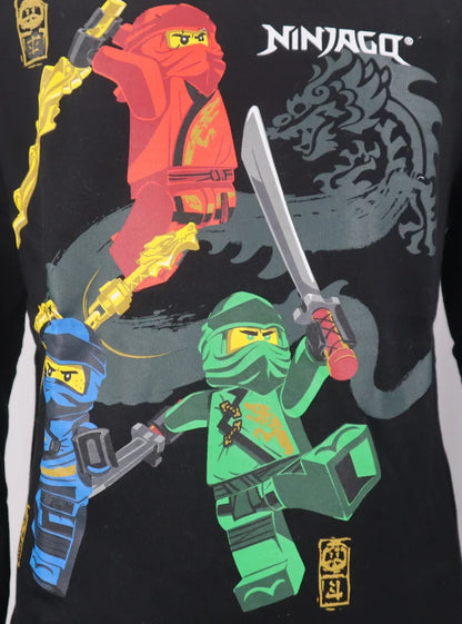 LEGO® Ninjago Kinder Pulli - WS-Trend.de Sweater Pullover Gr. 98-128 Jungen Schwarz Grau