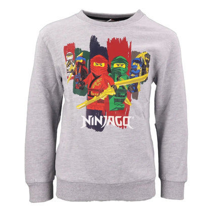 LEGO® Ninjago Kinder Pulli - WS-Trend.de Sweater Pullover Gr. 98-128 Jungen Schwarz Grau