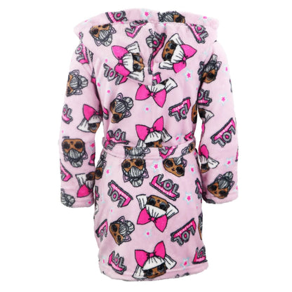 LOL Surprise Kinder Mikrofaser Bademantel in Rosa - WS-Trend.de
