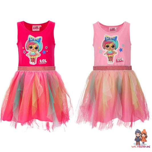 LOL Surprise Girls Kinder Mädchen Tüllkleid Sommerkleid Kleid - WS-Trend.de Gr. 110 bis 140