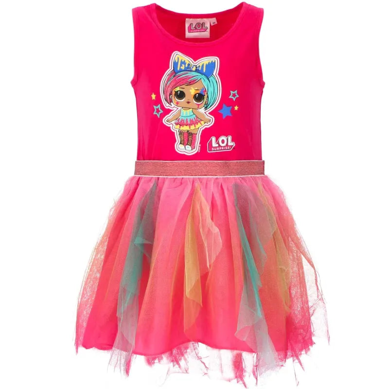 LOL Surprise Girls Kinder Mädchen Tüllkleid Sommerkleid Kleid - WS-Trend.de Gr. 110 bis 140
