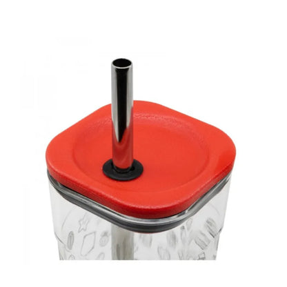 Super Mario Toad Trinkbecher Becher mit Edelstahl Trinkhalm 540 ml - WS-Trend.de