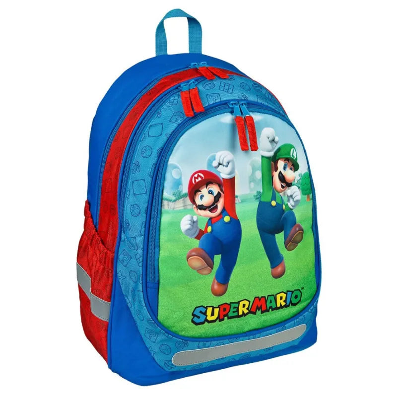 Super Mario Luigi Jungen Rucksack Backpack Schultasche Gr. 44x34x15 cm - WS-Trend.de