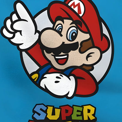 Super Mario Gamer Kinder Poncho Badeponcho 100% Baumwolle - WS-Trend.de