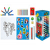 Super Mario 35 tlg. Kinder Malset Buntstifte Fasermaler Lineal Poster Anspitzer