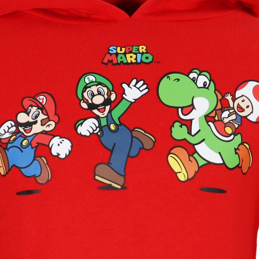 Super Mario Luigi Yoshi Kinder Jungen Hoodie Kapuzen Pullover Pulli - WS-Trend.de 104 - 140