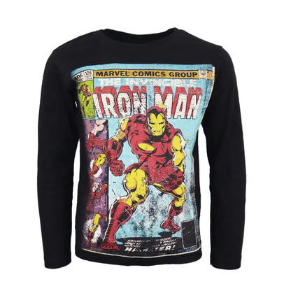 Marvel Avengers Kinder Langarm T-Shirt - WS-Trend.de Jungen Shirt Iron Man Hulk Thor 134-164