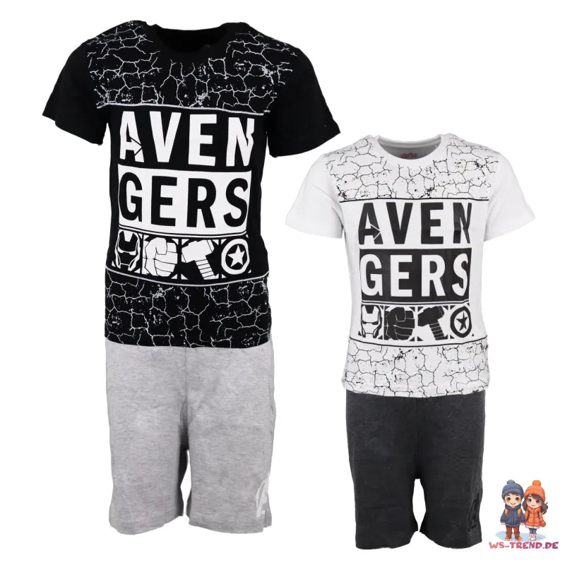 Marvel Avengers Kinder Schlafanzug Pyjama kurz - WS-Trend.de Sleepwear134 - 164 baumwolle