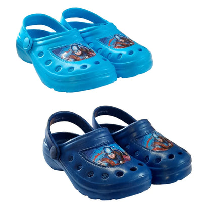 Marvel Captain America - Sandalen Clogs Badeschuhe Blau - WS-Trend.de marvel Avengers Capain Kinder Latschen Jungen