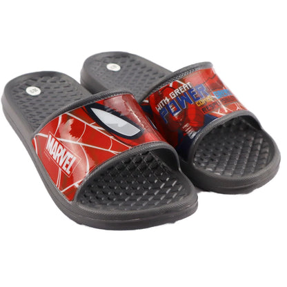 Marvel Spiderman Kinder Badelatschen Sandalen - WS-Trend.de Schuhe Rot Grau Gr. 24 bis 32Machen Sie Ihren kleinen Superhelden eine Freude