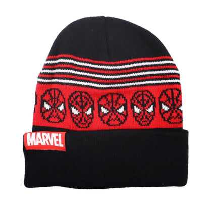 Marvel Spiderman - Kinder Herbst Wintermütze plus Handschuhe - WS-Trend.de Jungen 52 54 Rot
