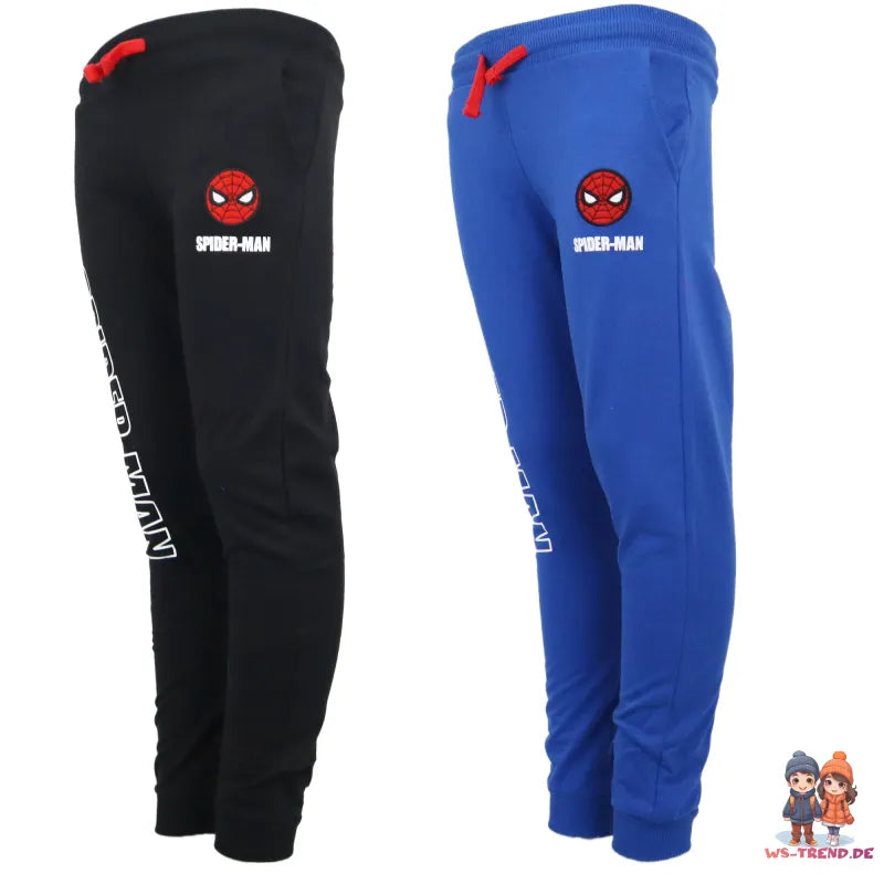 Marvel Spiderman Kinder Jogginghose - WS-Trend.de Jungen Sporthose Hose 104-134 Blau Grau