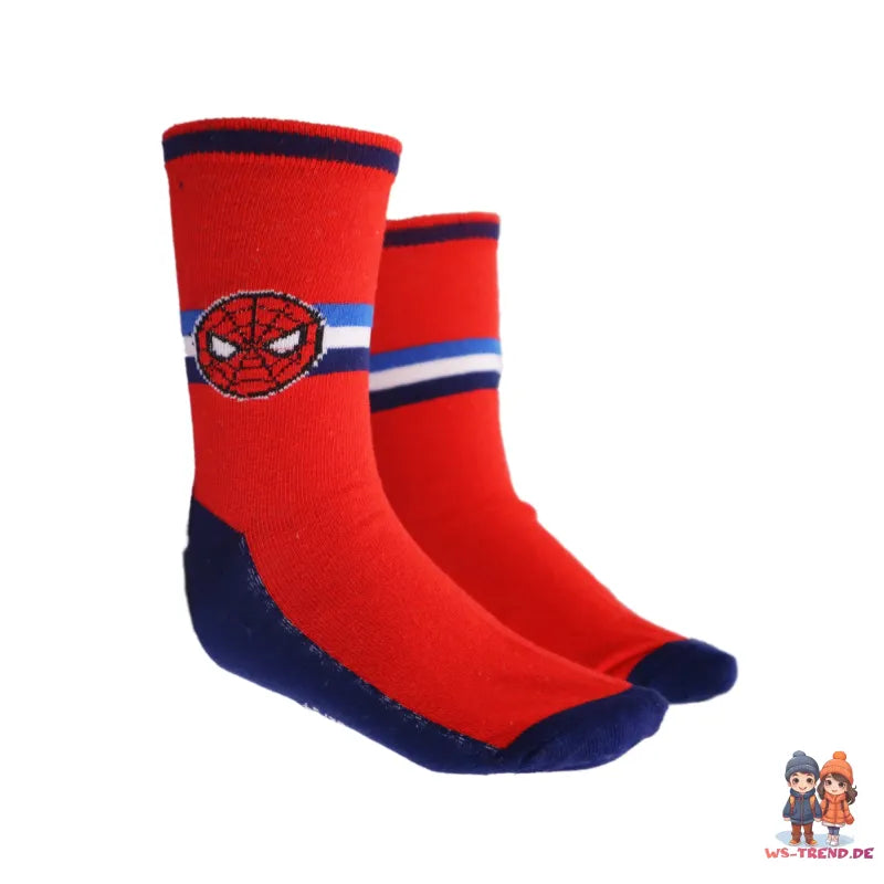 Marvel Spiderman lange Kinder Socken 2er Pack - WS-Trend.de Sneaker Gr. 23 bis 34 für Jungen