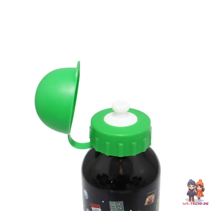 Minecraft Creeper Kinder 2 tlg Lunch Set Brotdose Alu-Trinkflasche 500 ml - WS-Trend.de