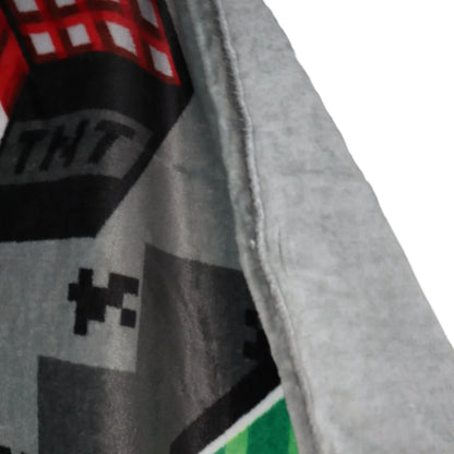 Minecraft Creeper Flanell Fleecedecke Kuscheldecke Wohndecke 130x160 cm - WS-Trend.de