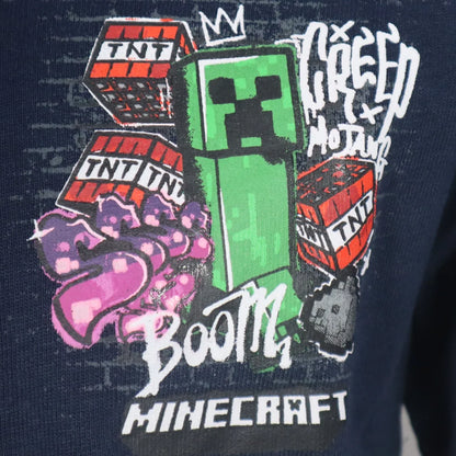 Minecraft Creeper TNT Kinder Hoodie Kapuzenpullover Pulli Pullover - WS-Trend.de 128-140