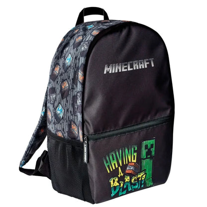 Minecraft Creeper Kinder Rucksack Backpack Schultasche Gr. 38 x 24 12 - WS-Trend.de cm