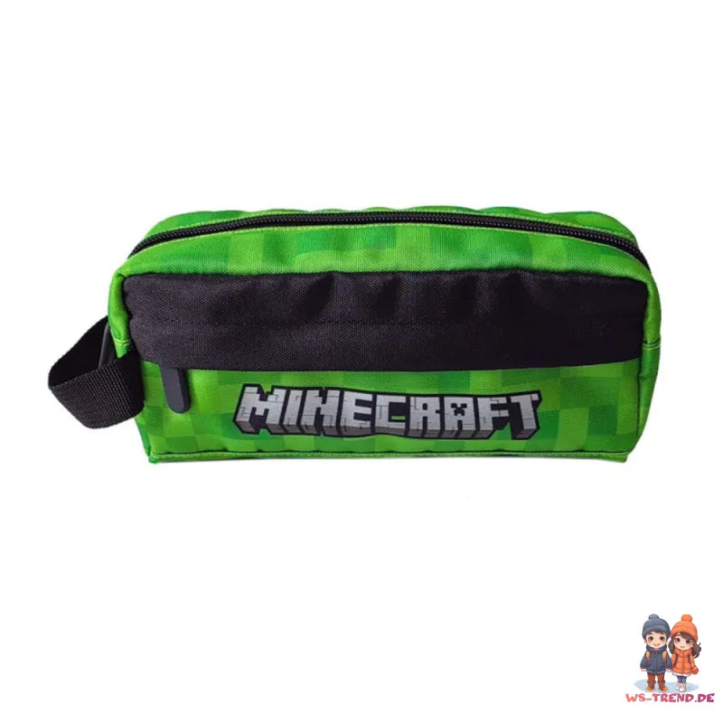 Minecraft Creeper 2tlg Rucksack Backpack Schultasche Federtasche Gr. 40x25x12 cm - WS-Trend.de