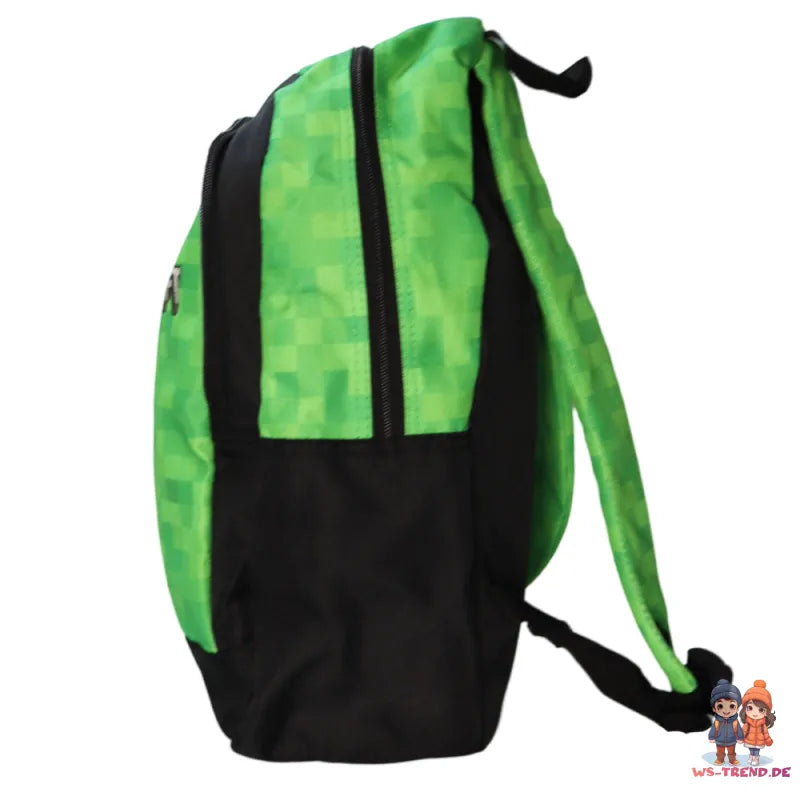 Minecraft Creeper 2tlg Rucksack Backpack Schultasche Federtasche Gr. 40x25x12 cm - WS-Trend.de
