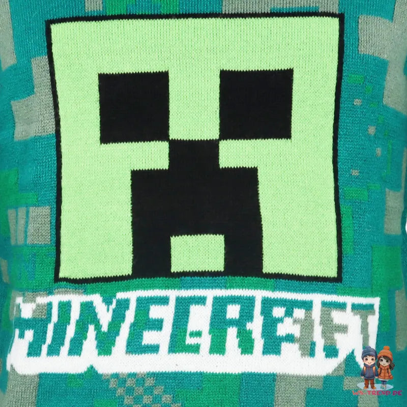 Minecraft Gamer Creeper Kinder Jungen Pulli Pullover Sweater - WS-Trend.de Gr. 116-152