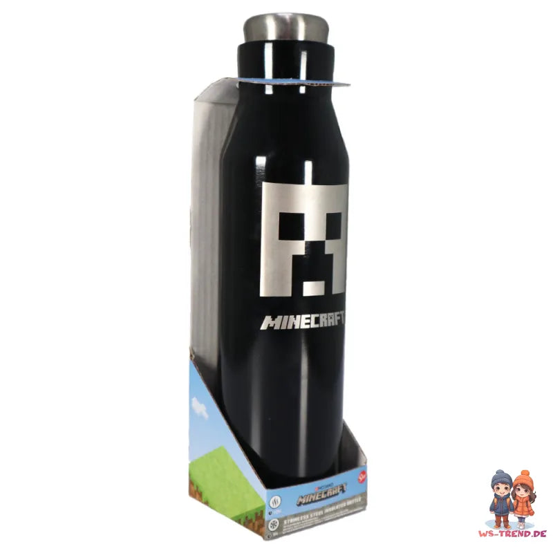 Minecraft Creeper Thermoflasche Edelstahl Trinkflasche 580 ml - WS-Trend.de