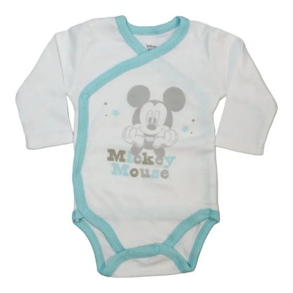 Disney Mickey Maus Baby 4 tlg Set Body Hose Lätzchen Mütze - WS-Trend.de Gr. 56 - 74 Baumwolle