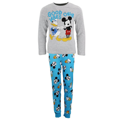 Disney Mickey Maus Donald Duck Kinder langarm Schlafanzug Pyjama - WS-Trend.de 98-128