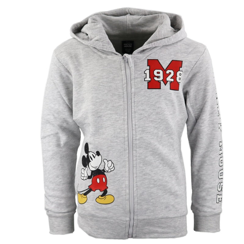 Disney Mickey Maus Kinder Jungen Reißverschluss Jacke Sweater Pulli mit Kapuze - WS-Trend.de