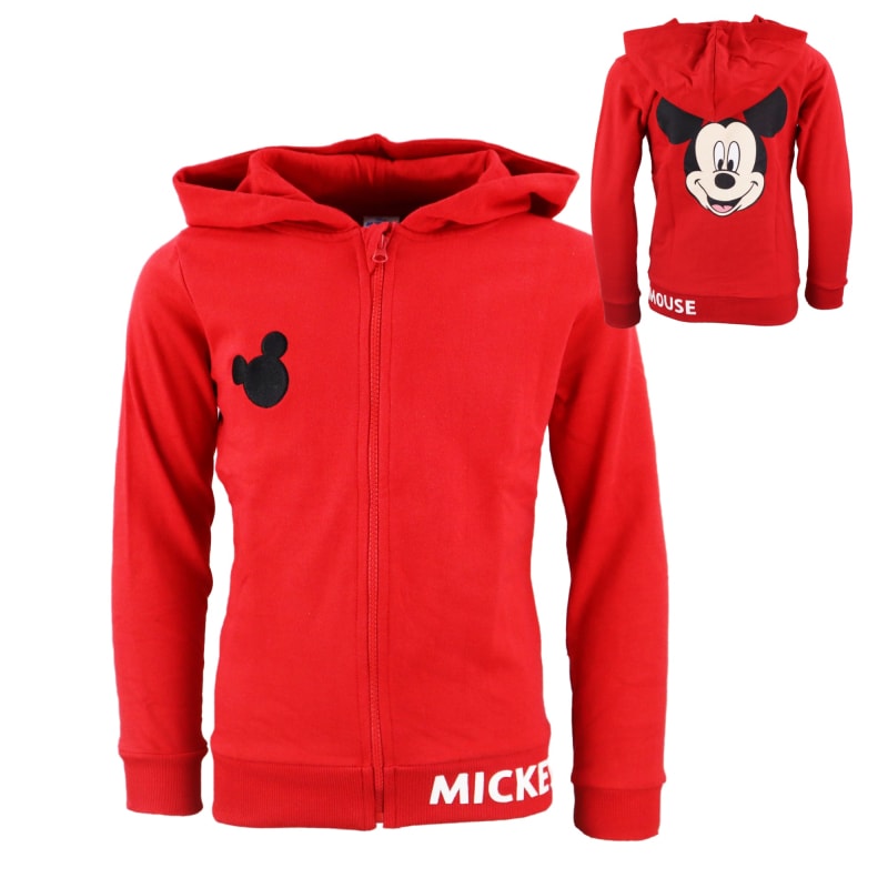 Disney Mickey Maus Kinder Jungen Reißverschluss Jacke Sweater Pulli mit Kapuze - WS-Trend.de