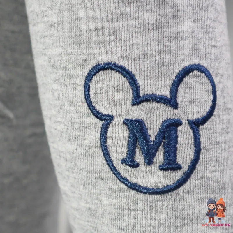 Disney Mickey Maus Kinder Jungen Langarm Shirt - WS-Trend.de Grau Rot 98-128 Baumwolle
