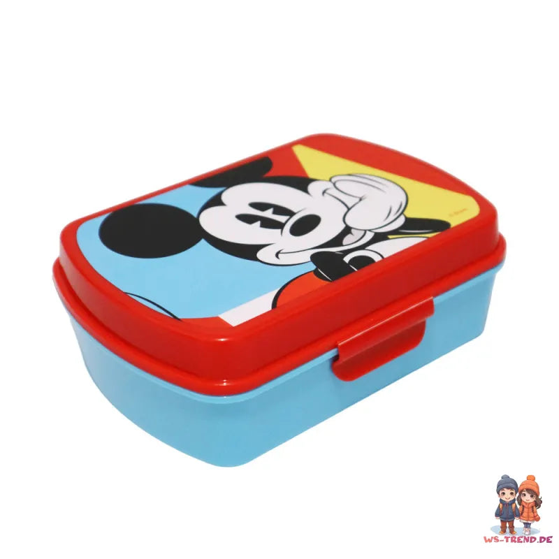 Disney Mickey Maus 2 tlg Lunch Set Brotdose Alu Trinkflasche 500 ml - WS-Trend.de