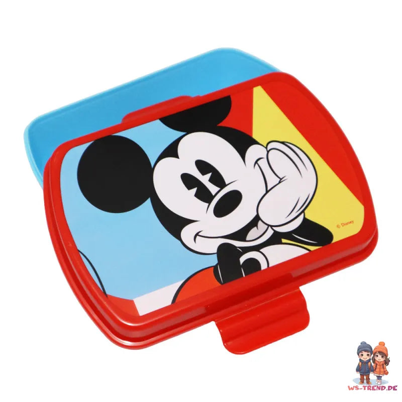 Disney Mickey Maus 2 tlg Lunch Set Brotdose Alu Trinkflasche 500 ml - WS-Trend.de