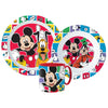 Mickey Maus Pluto Goofy Kinder Geschirr-Set 3 teilig Becher Teller Schüssel