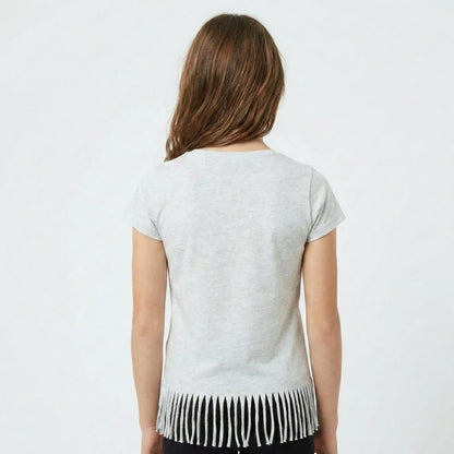 Disney Minnie und Mickey Maus Kinder kurzarm Fransen T-Shirt - WS-Trend.de Mädchen Baumwolle