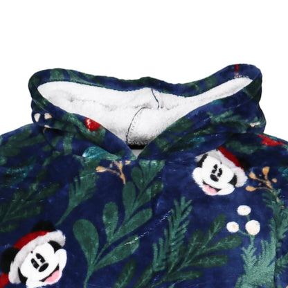 Disney Mickey Maus Weihnachten Kuschelponcho mit Ärmeln Kapuze Tasche S-L - WS-Trend.de