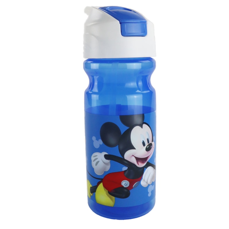 Disney Mickey Maus Trinkflasche Flasche 500 ml Griff Strohhalm - WS-Trend.de Wasserflasche