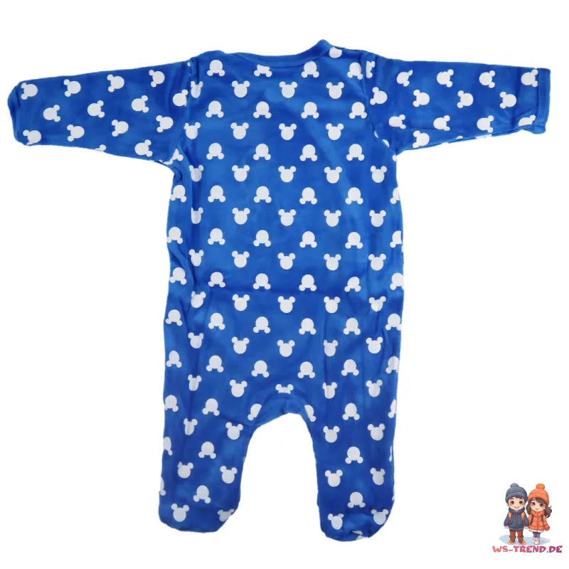 Disney Mickey Maus Baby Velours langarm Strampler Einteiler - WS-Trend.de Kleinkind Velour Body Gr. 62 - 92