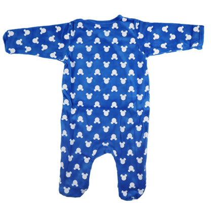 Disney Mickey Maus Baby Velours langarm Strampler Einteiler - WS-Trend.de Kleinkind Velour Body Gr. 62 - 92