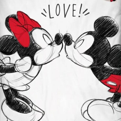 Disney Minnie Mickey Maus Kinder Bettwäsche Set 135-140x200 65x65 Bio Baumwolle - WS-Trend.de
