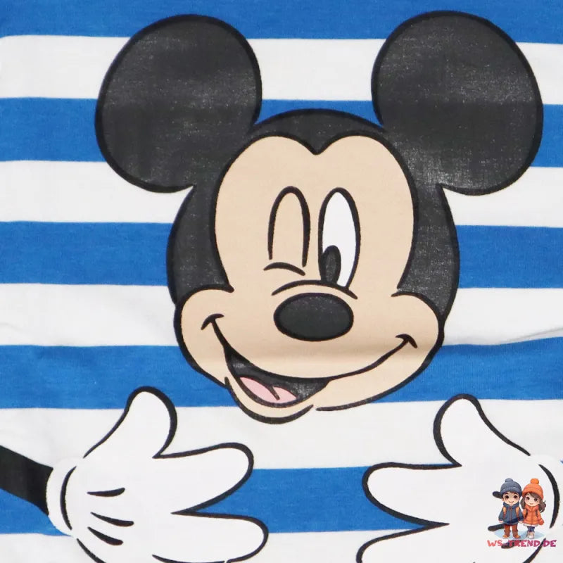 Disney Mickey Maus Baby Kleinkind langarm Body Strampler - WS-Trend.de Schlafanzug Gr. 68 - 92