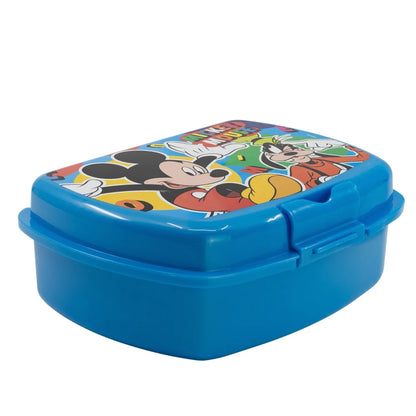 Mickey Maus 4 teiliges Set Lunchbox mit Trinkbecher und Besteck - WS-Trend.de