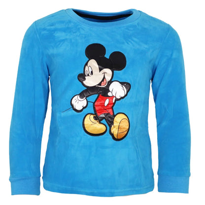 Disney Mickey Maus Kinder Velours Schlafanzug Pyjama Nachtwäsche - WS-Trend.de Gr. 104-134